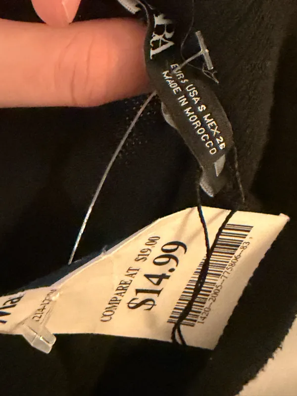 ZARA Dress Black Midi - Image 2