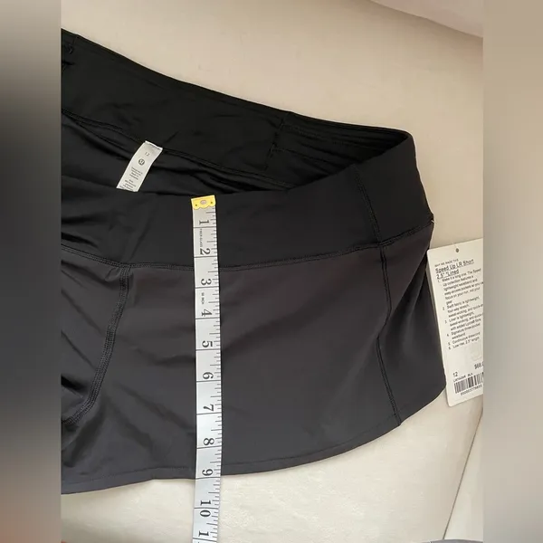 NWT Lululemon Speed Up LR Shorts 2.5” Lined Size 12 in Black - Image 14
