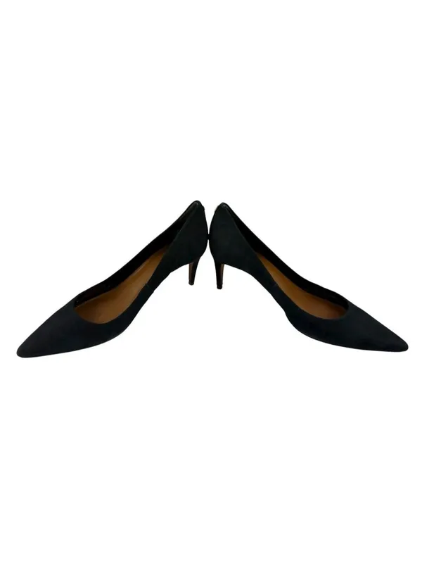 -Kate Spade Heels Womens Size 9.5M Dark Blue Suede Leather Quiet Luxury Acadamia - Image 10