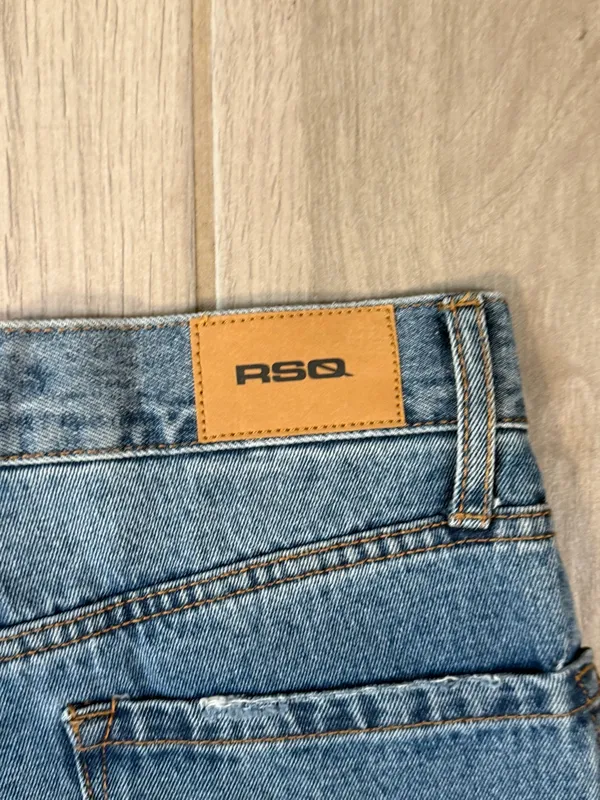 RSQ Medium Blue High-Rise Wide Leg Distressed Jeans - Image 6