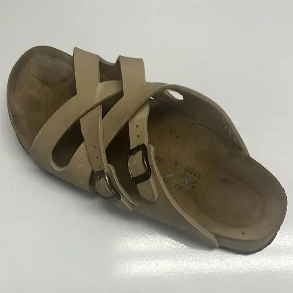 Birkenstock Size 39 Tan Calais Cork Footbed Sandal (Left foot only) Unisex - Image 2