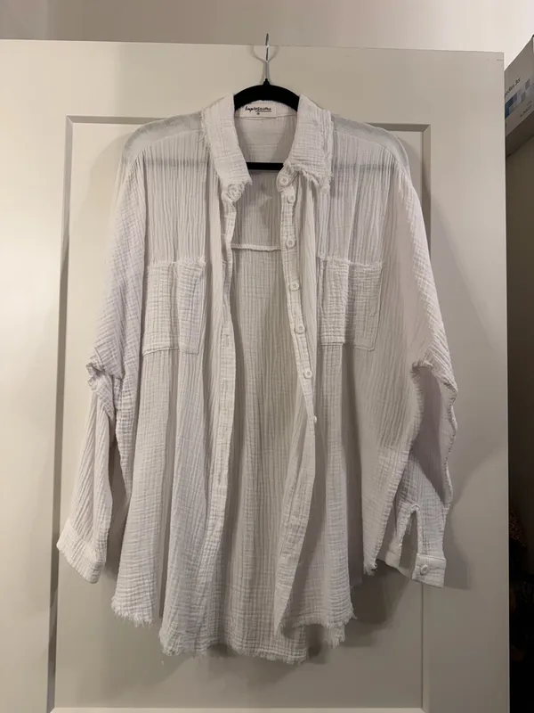 Impressions White Button Down Shirt - Image 3