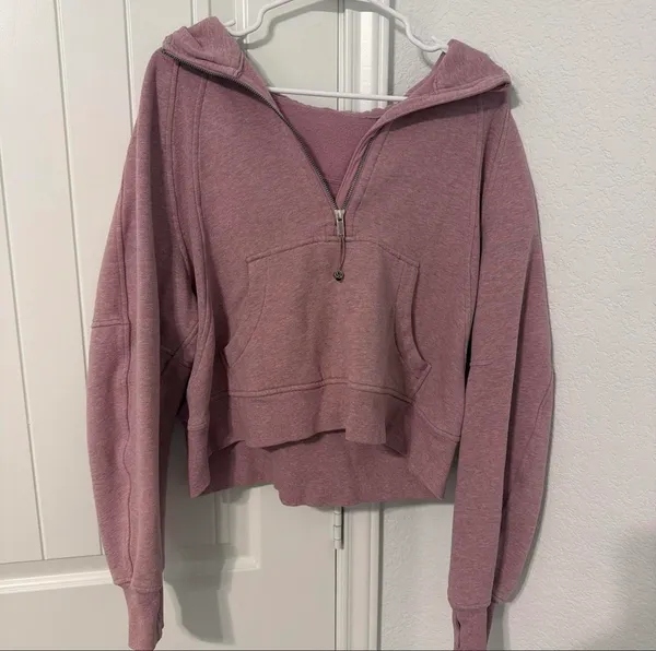 Lululemon Cropped & Hoodie Scuba Quarter Zip - Image 2