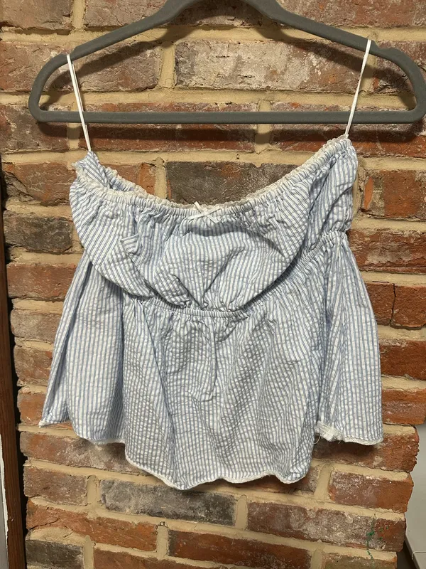 Cotton Candy LA Striped Smocked Tube Top - Image 3