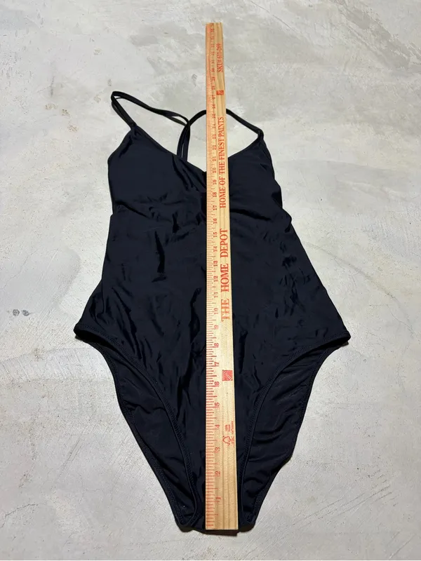 Aerie Classic Black One-Piece Swimsuit full coverage m long - Image 4