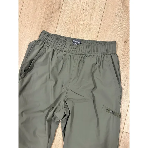 Eddie Bauer Womens Sage Green Ripstop‎ Nylon Stretch Jogger Pants EB005943 Small - Image 2