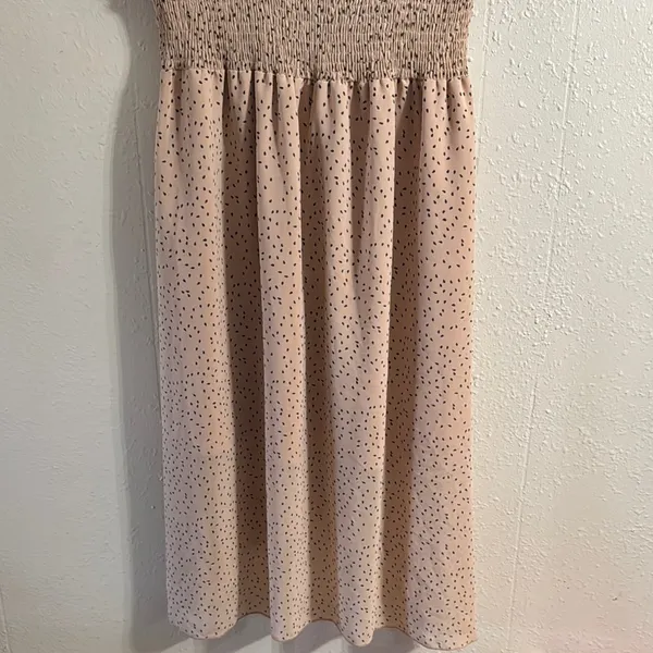 Elegant Cream Polka Dot Dress - Image 9
