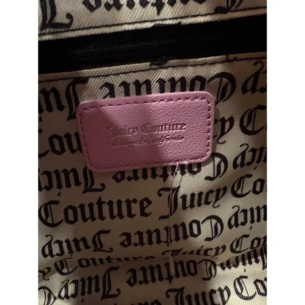 Juicy‎ Couture Extra Spender Mini Tote Fondant Pink Rhinestone Crossbody Bag - Image 5