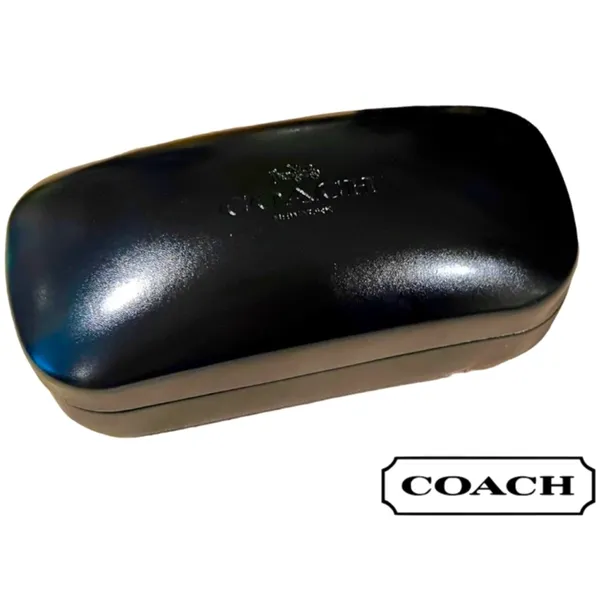 Coach New York Black Hard Shell Clamshell Eyeglass Sunglass Case - Image 4