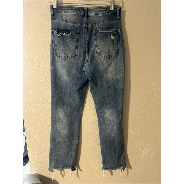 Risen Los Angeles Women's Distressed Jeans Back Heel Distress Size 5/27 - Image 3