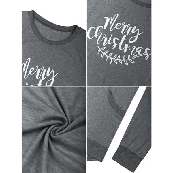 plus size long sleeve merry Christmas sweatshirt - Image 4