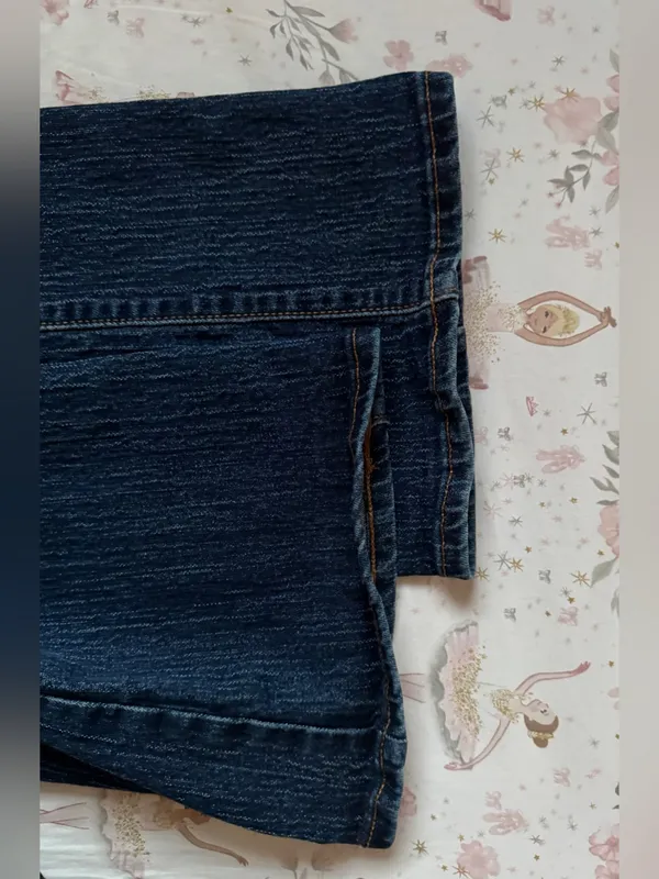 Old Navy Curvy Bootcut Textured Stretch Jeans Dark Wash 14 Short - Image 5