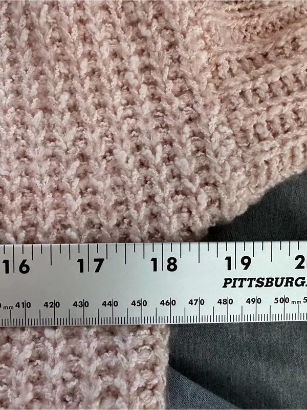 Abercrombie Women’s Small Blush Pink Cable Knit Open Front Cardigan - Image 6