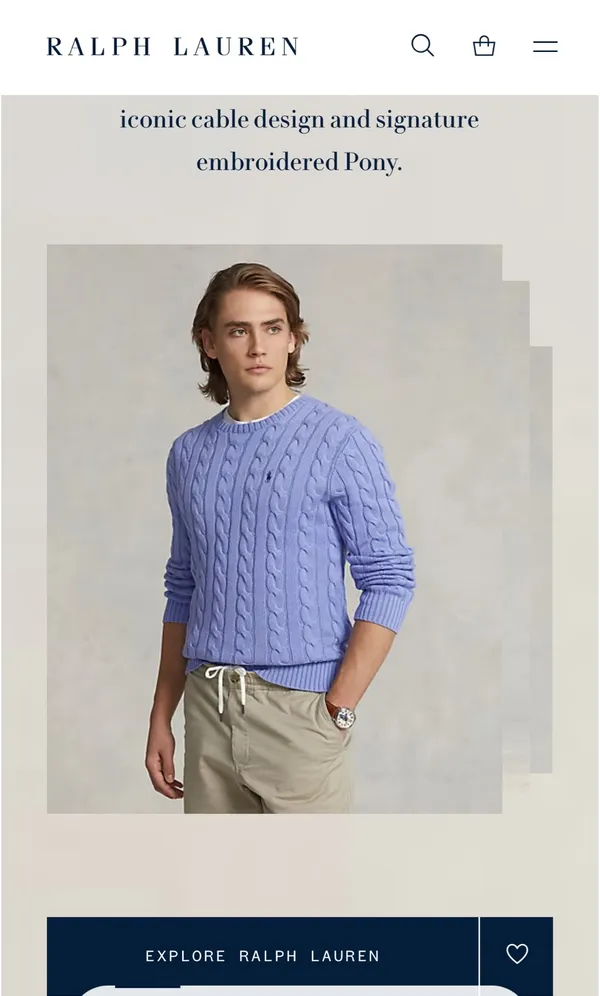 Polo Ralph Lauren Cable Knit Cotton Sweater - Image 9
