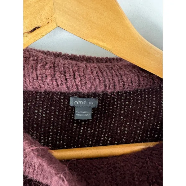 Aerie Purple Mock Neck Slouchy Sweater Dress Size Medium - Image 2