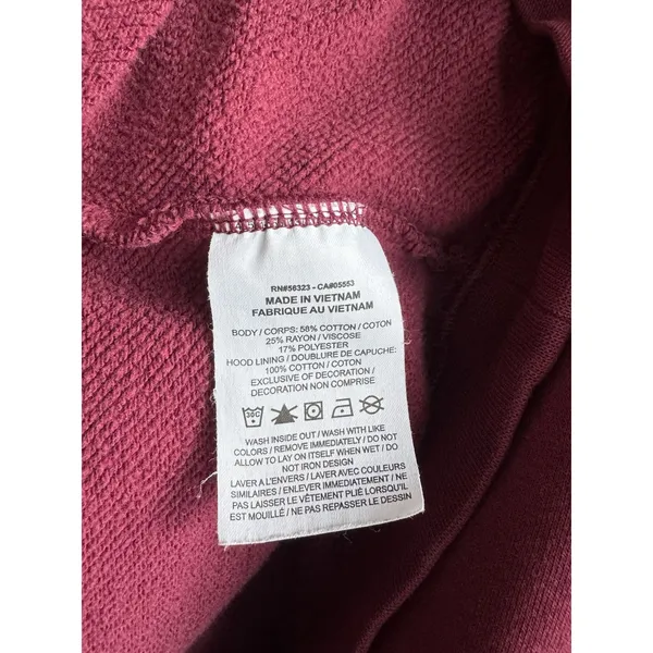 Nike Sportswear Rally Essentials Pullover Hoodie Women XL Burgundy CI1192-638 - Image 10