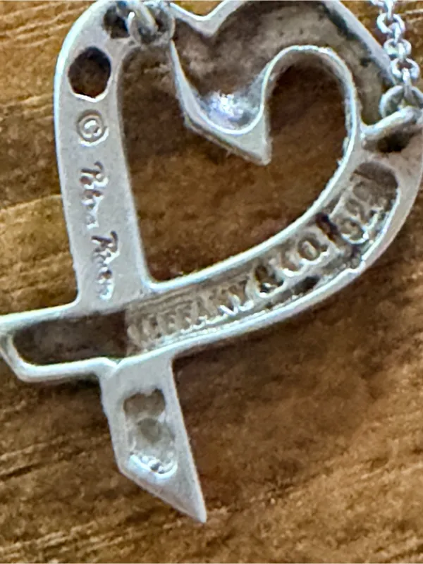 Tiffany & Co. Sterling Silver Paloma Picasso Loving Heart Necklace - Image 7