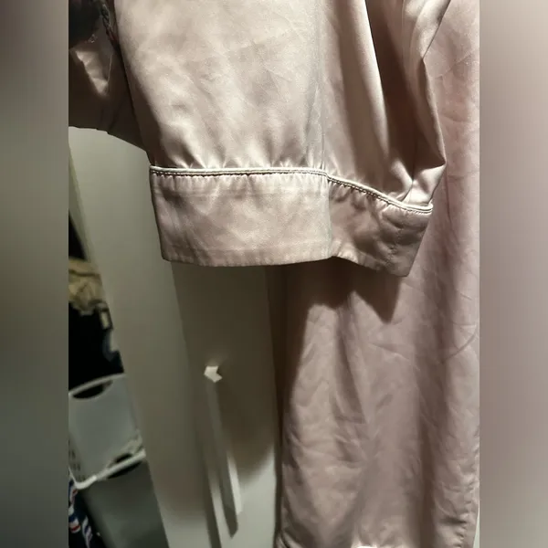 Abercrombie & Fitch Satin Sleep Pants- Blush - Image 4