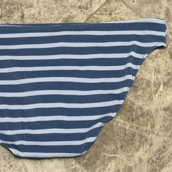 Aerie Women's Ribbed Blue Striped XXL Swim Bottoms NWOT - Image 9