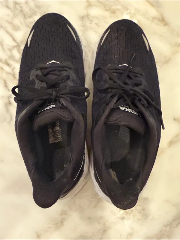 Hoka Black Running Shoes with White Midsole - Image 6