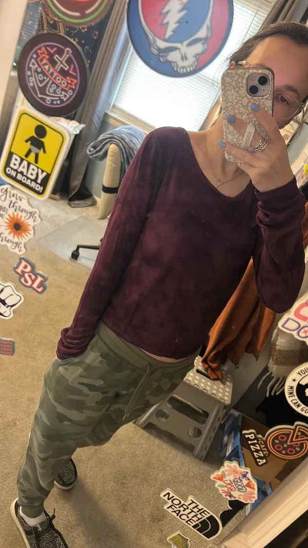 American Eagle Long Sleeve Top Crop - Image 6