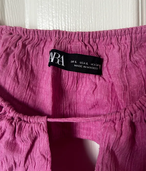 Zara Pink Crop Top - Image 4