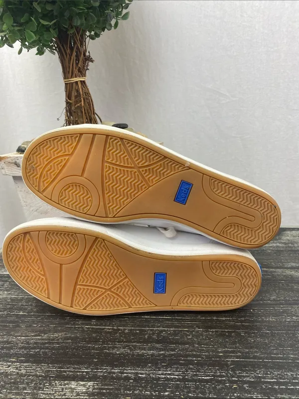 Keds White Lace Up Athletic Sport Sneaker Shoes 6.5 - Image 5