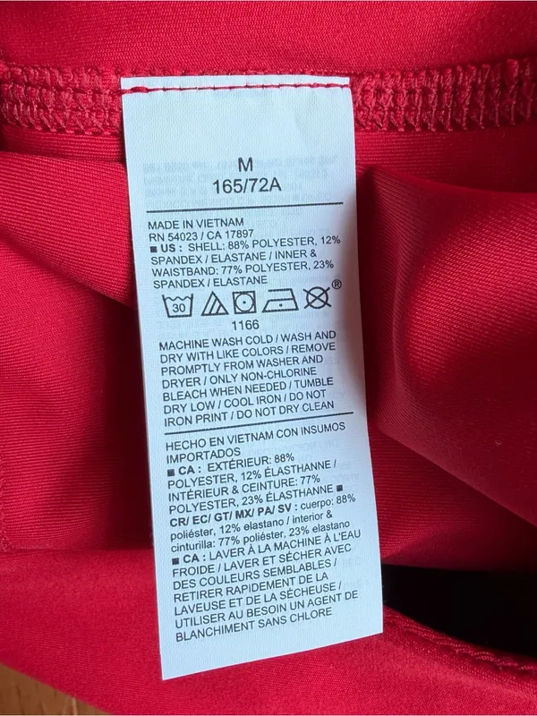 Old Navy Extra High-Waisted StretchTech Pleated Skort NWT Red Size Medium - Image 11