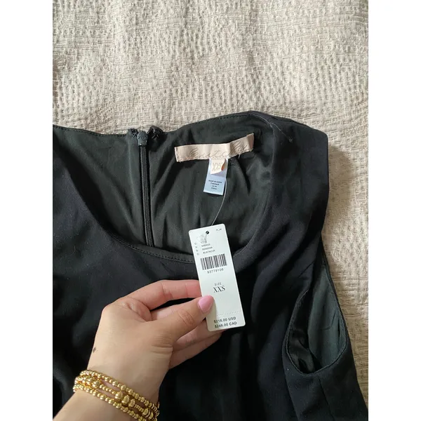 HUTCH Twofer Black Satin Tulle Mini Dress Size XXS NWT - Image 8