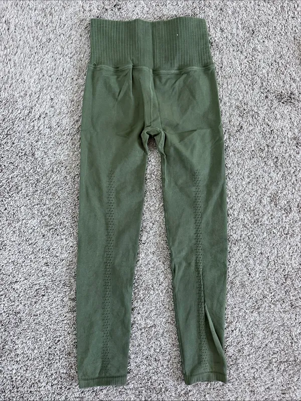 FP Movement Good Karma Leggings XS/S Olive Green High Rise Seamless Yoga - Image 4