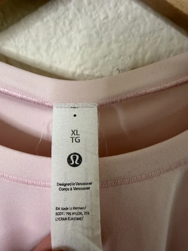 Lululemon Wundermost Ultra Soft Nulu Crewneck Long-Sleeve Shirt Pink‎ Haze XL - Image 7