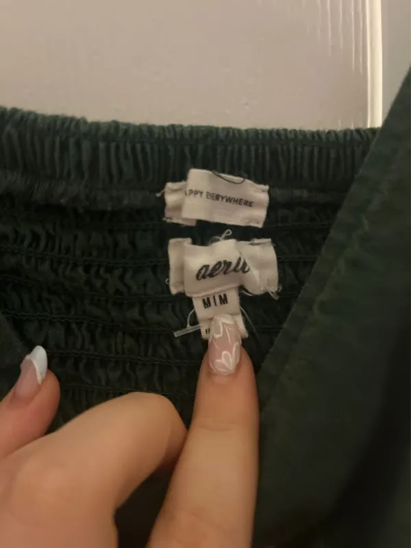 Dark Green Aerie Dress Medium - Image 2