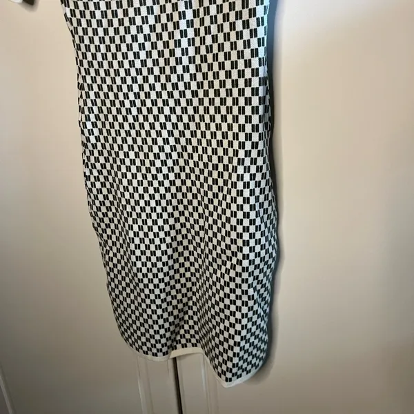 Abercrombie & Fitch Checkered Knit Sweater Mini Dress - Image 13
