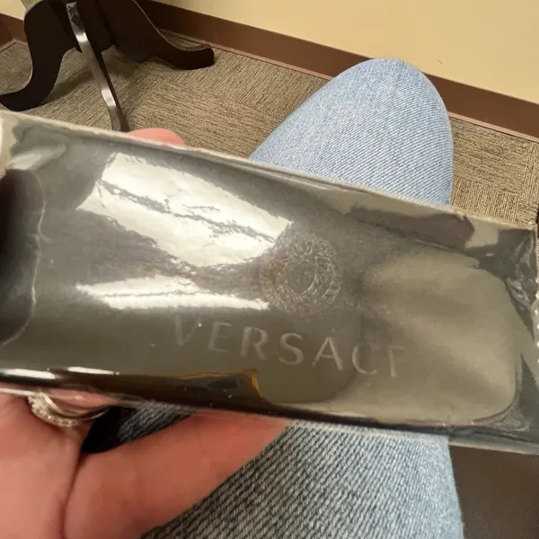 Versace Sunglasses Eyeglasses Glasses Hard Case Designer Clamshell 6”x2.5”x1.5“ - Image 7