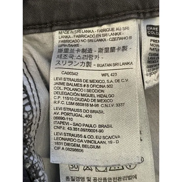 Levis Mid Rise Skinny Jeans Womens 29 Purple Medium Wash Stretch Denim - Image 10