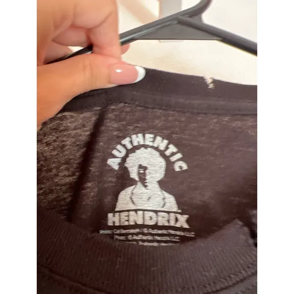 Authentic Hendrix Xl Black Crew Neck Distressed Tee - Image 3