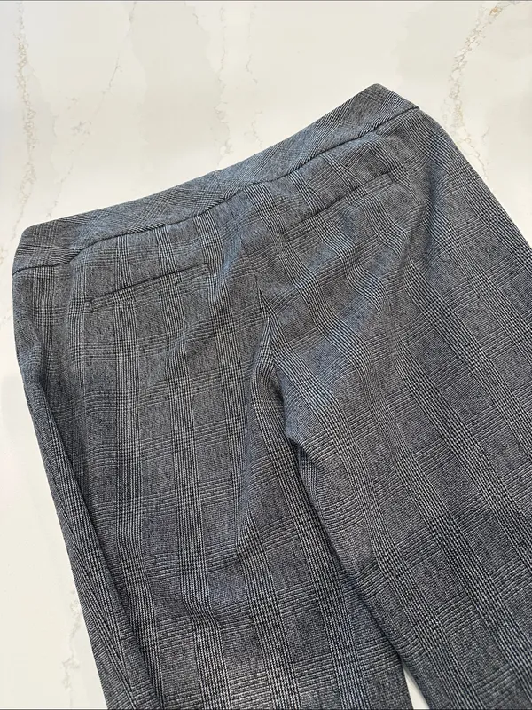 WHBM Vintage Legacy Modern Boot Plaid Dress Pant Slacks size 6R - Image 6