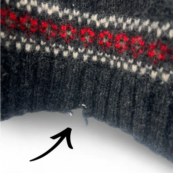 Ralph Lauren | L-XL | Hand Knit Lambswool 1/4 Zip Pullover Mock Neck Sweater - Image 5