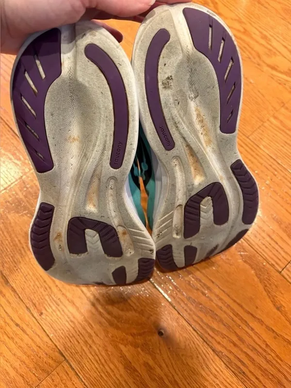 Saucony Ride Running Shoes Aqua Teal Sneakers Size 8.5 Athletic Trainer - Image 4