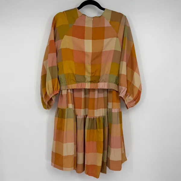 Petal & Pup 2 Piece Set Top US 8 Skirt US 10 Plaid Tiered Midi Cottagecore - Image 2