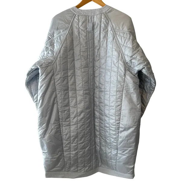 Free People NWT Light As A Feather Packable Tunic Liner Ice‎ Grey Size M - Image 4