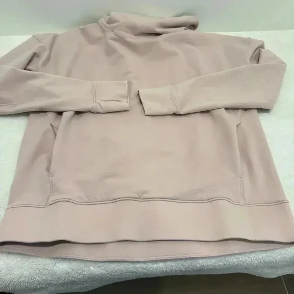 Lululemon Go Forward Blush Pink Pullover‎ Turtleneck Sweatshirt Size 8 - Image 7