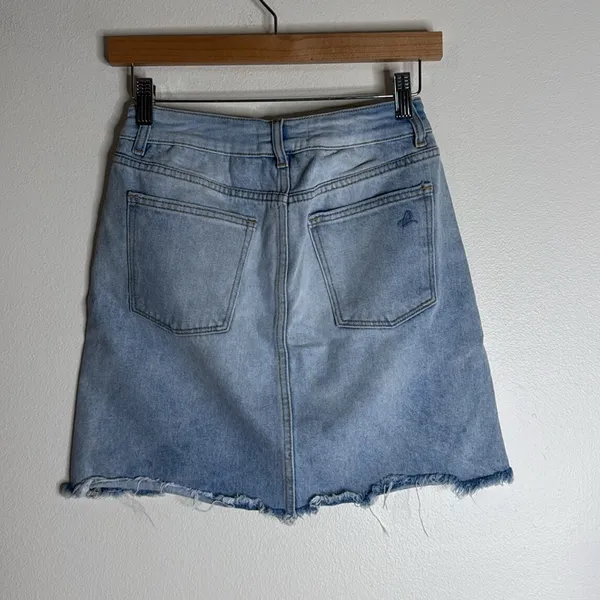 DL1961 Georgia light wash denim mini skirt size small‎ Y2K cute preppy retro - Image 10