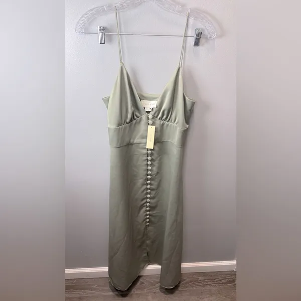 Sachin & Babi BHLDN NWT Maren‎ Midi Green Dress Size 10 - Image 2