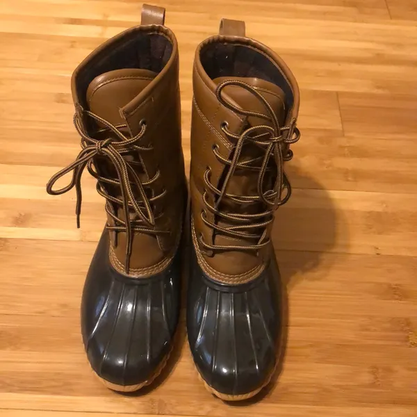 Sporto Women’s Attina Original Duck Boots size 8.5 brown and tan color - Image 2