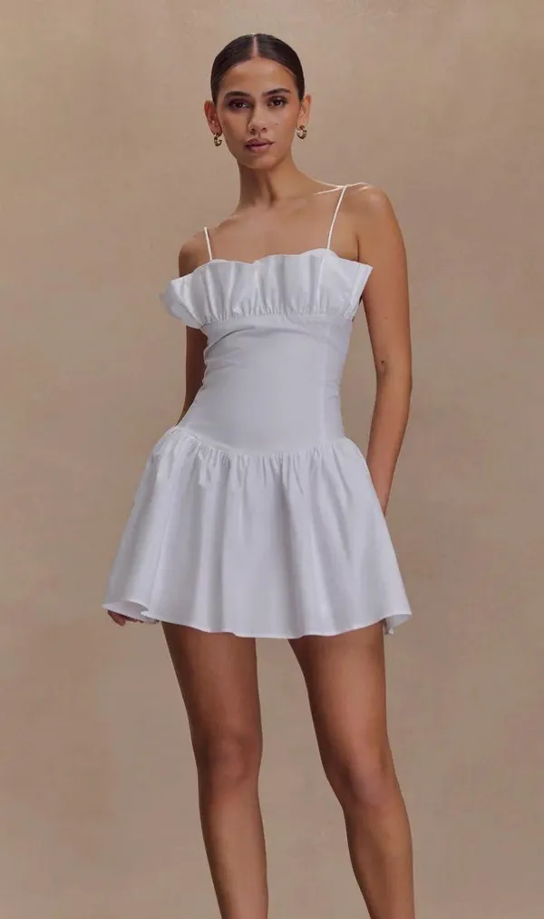 White Mini Dress - Image 3