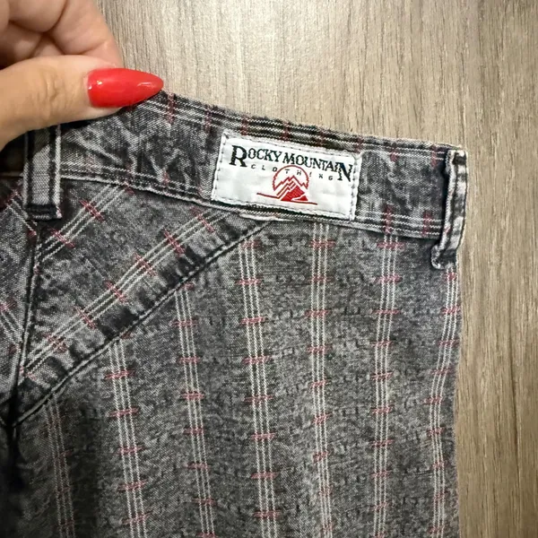 Rocky Mountain Western Bareback Jeans Acid Wash Striped High Rise *Altered Waist - Image 3