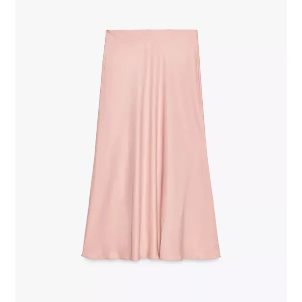 Zara NWT satin pink midi skirt - Image 9