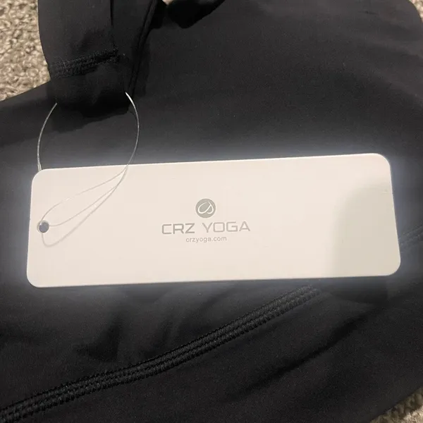 CRZ YOGA Black Sports Bra - Image 2