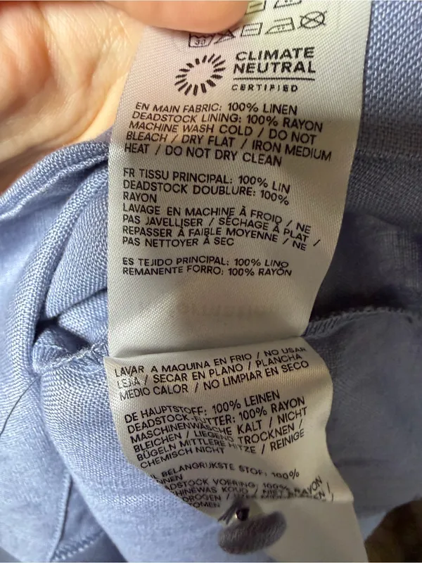 Reformation Sebastien Linen Midi Dress Size 8 - Image 7